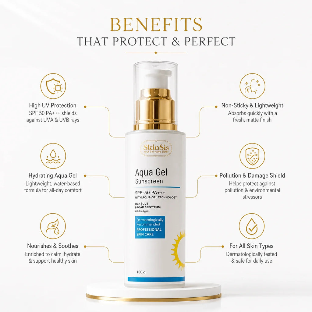 SkinSis Aqua Gel Sunscreen SPF 50 PA+++