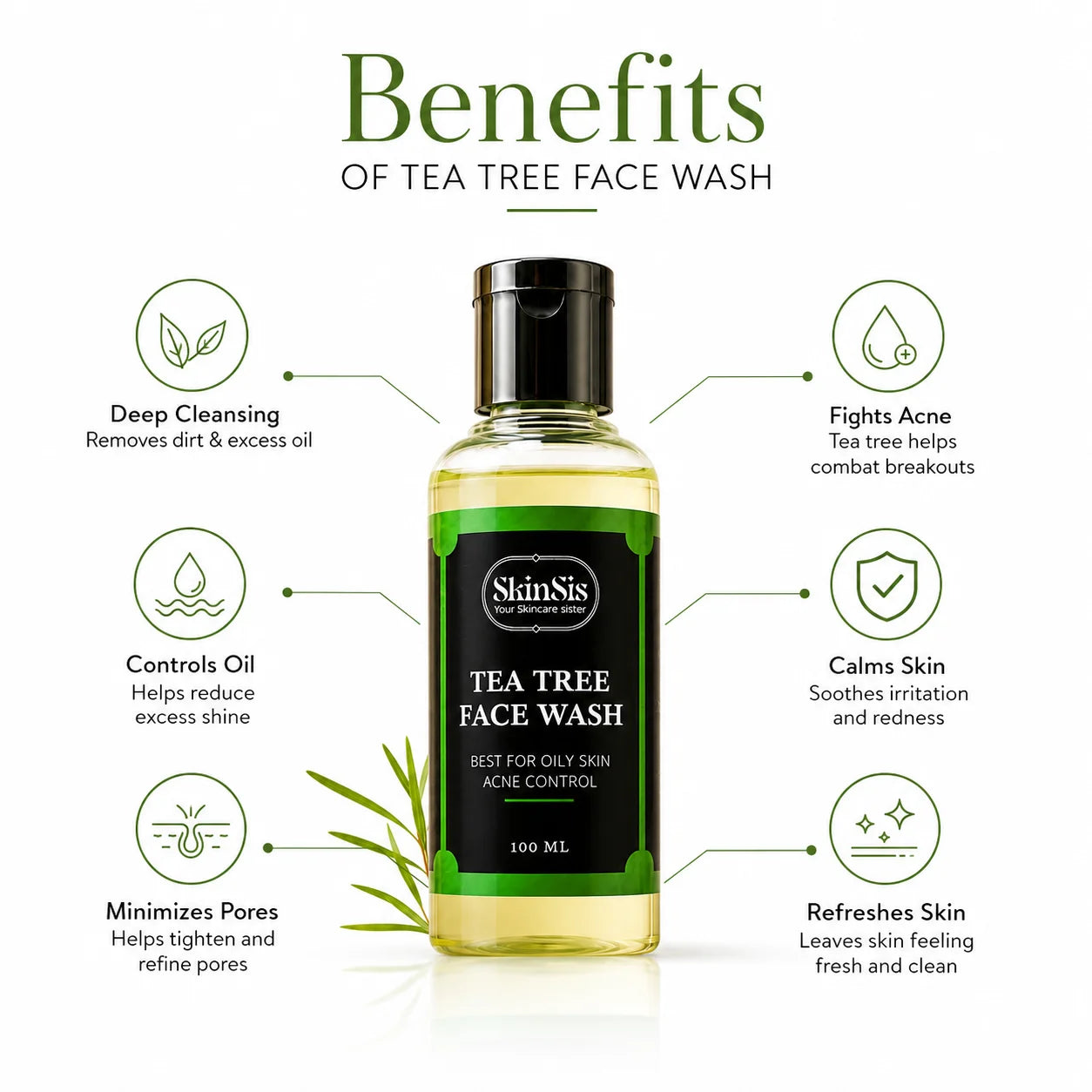 SkinSis Tea Tree Face Wash