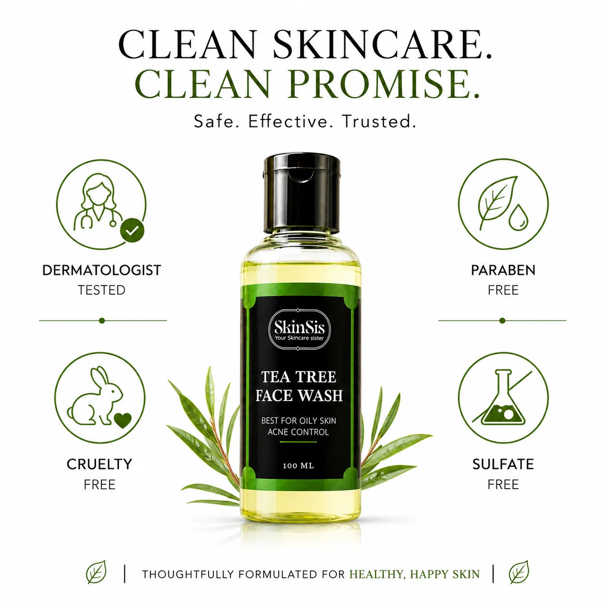 SkinSis Tea Tree Face Wash