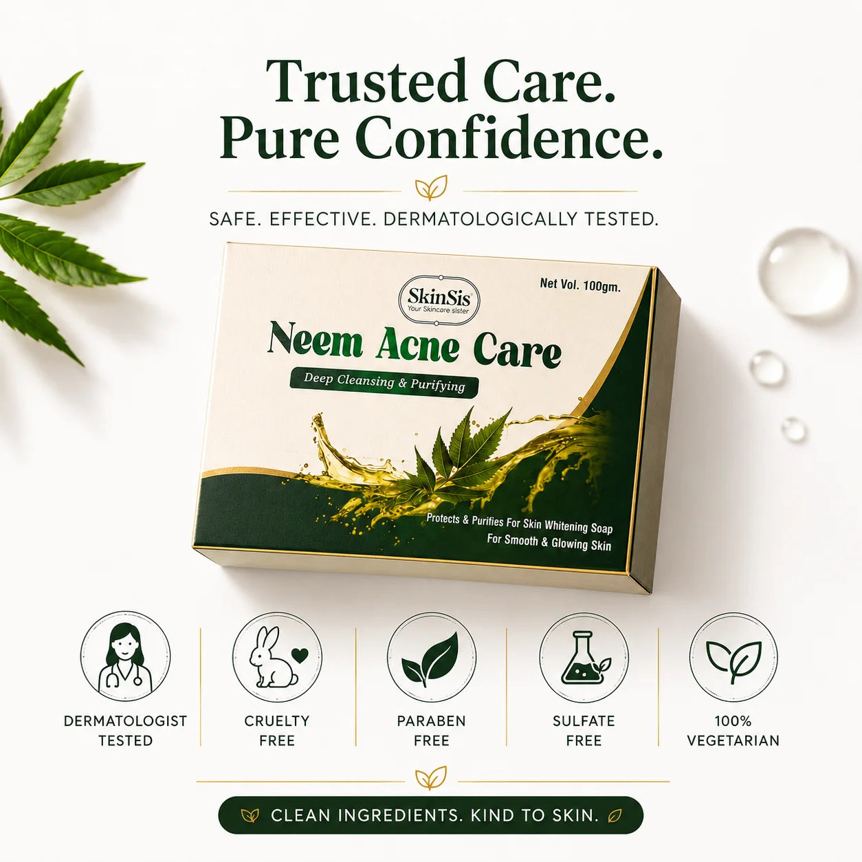 SkinSis Neem Acne Care Soap