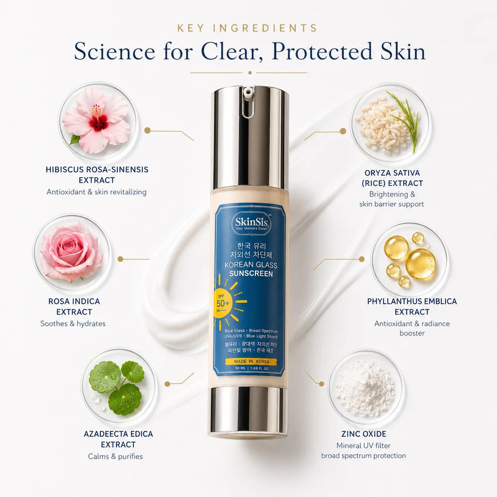 SkinSis Korean Glass Sunscreen SPF 50+ PA++++