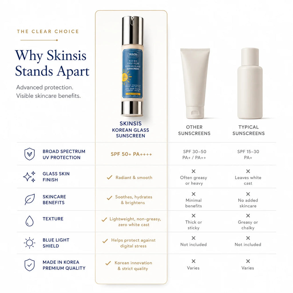 SkinSis Korean Glass Sunscreen SPF 50+ PA++++