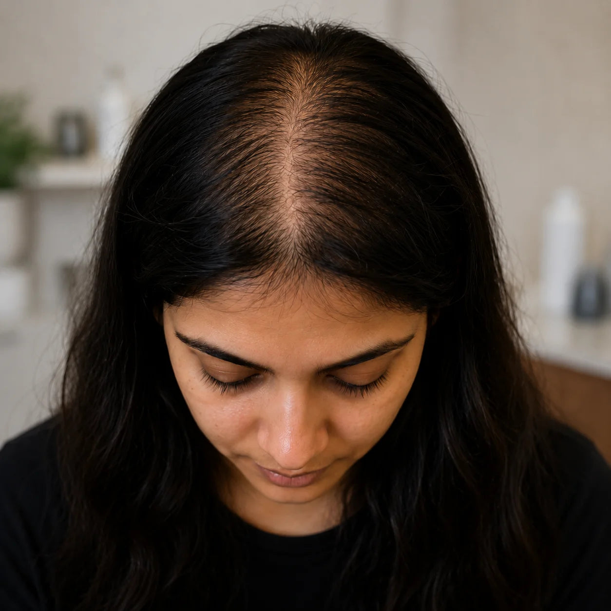 Hair before